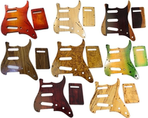 Solid solid wood stained Maple Fender ST single electric guitar front panel guard rear cover