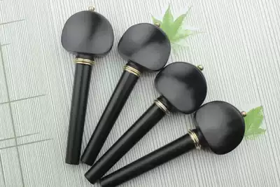 Cello accessories Ebony cello string shaft inlaid copper flower cello string Button 4 4 model
