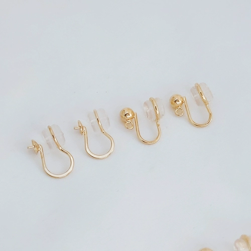 Японские силиконовые клипсы, аксессуар, 14 карат, без проколов ушей, DIY