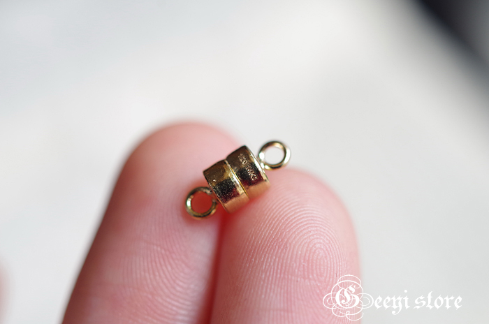 Không gấp ~ US 14K vàng / vàng 14kgF từ khóa khóa nam châm Khóa vòng đeo tay Từ tính cực kỳ mạnh mẽ - Vòng đeo tay Clasp vòng tay nữ vàng 18k