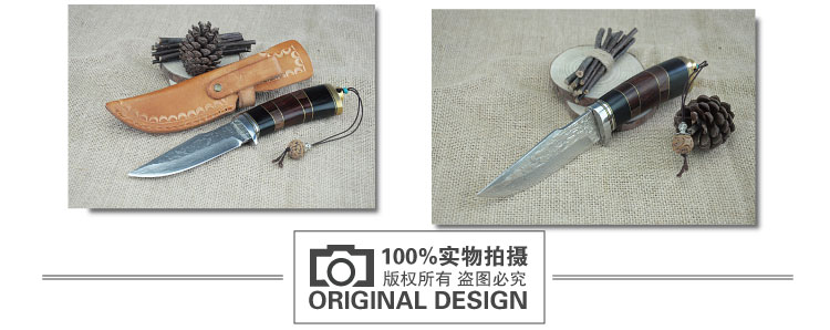 Tay tinh khiết nhập khẩu thép VG10 nhập khẩu Damascus săn dao ngoài trời độ cứng cao quân đội Thụy Sĩ dao bộ sưu tập quà tặng dao dao xep