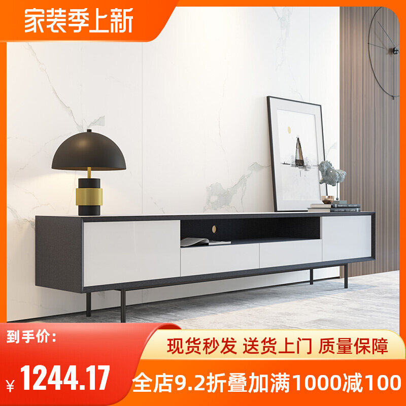 Light Extravagant Tea Table TV Enclosure Nordic Bedrooms Economy Furniture New Small Family Living Room Modern Minimalist Composition Cabinet