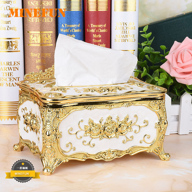 Nordic tissue box living room creative toilet paper box napkin drawer box coffee table storage home dining room tissue box
