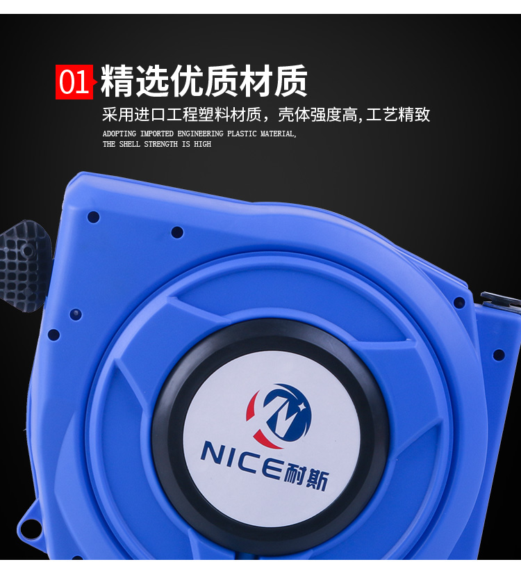 Air trống tự động có thể thu hồi reel tự động sửa chữa máy nén khí áp suất cao ống khí PU kẹp sợi ống ống gió ống khí nén bình nén khí mini