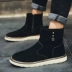 Giày nam mùa đông Giày tuyết nam Giày cao cổ Hàn Quốc Giày cao cổ Cotton Boots ấm cộng với nhung Giày bông Đông Bắc Xu hướng Martin Boots Giày ống