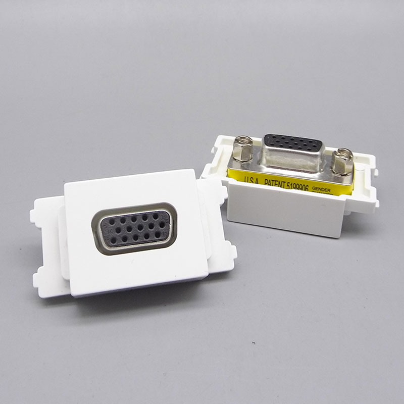 Type 120 VGA mother-head straight-inserted module VGA docking module female pair-to-plug VGA multimedia module