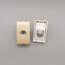 TV module 128 type champagne gold cable TV interface digital TV socket occupies one position panel module