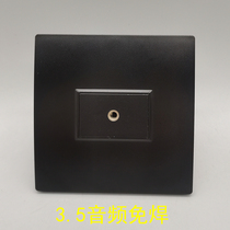 Black type 86 one-bit audio solder-free headphone panel 3 5 solder-free audio multimedia headphone speaker cable