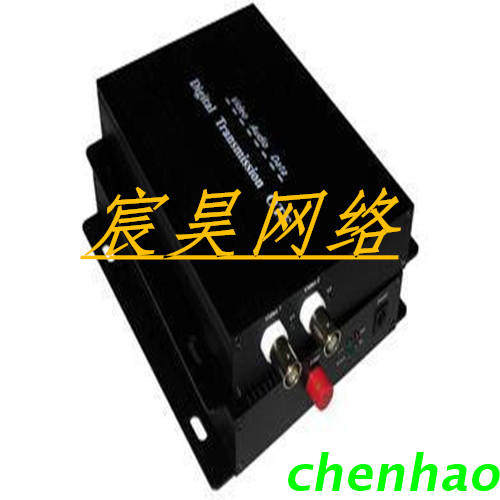 2-channel pure video optical transceiver, 1 single-mode single-fiber 0-20KM lightning protection