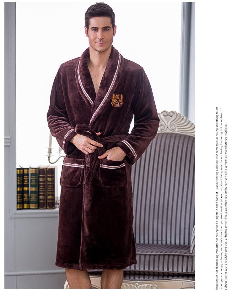 Peignoir Moyen-âge Solide café nuisette - Ref 602144 Image 13