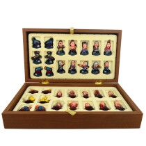 Creative gifts Romance of the Three Kingdoms Chess Q edition three-dimensional character Chinese chess set puzzle cartoon game chess