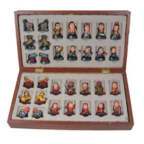 Chess puzzle toy Chinese chess childrens gift cartoon game chess three kingdoms chess Q version three-dimensional character chess