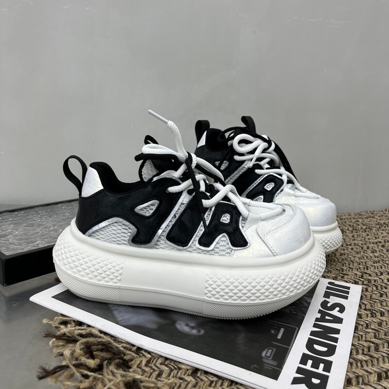 High-Quality Cute and Quirky Chunky Platform Sneakers for Women, Spring and Summer Thin Mesh Versatile Height-Increasing Casual Shoes for Petite Individuals