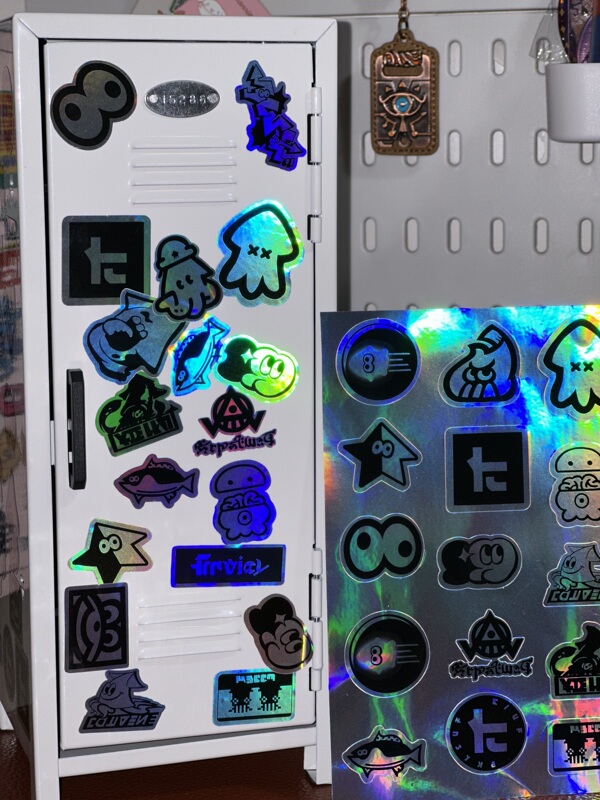 Splatoon 3 Locker Laser Stickers Collection Splatoon 3 Squid Merchandise Splatoon 3