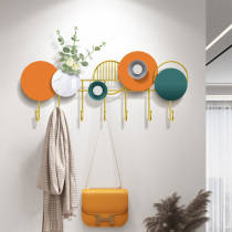 Shoe-changing stool clothes hook entrance hall hook wall-mounted door key storage clothes hanger creative