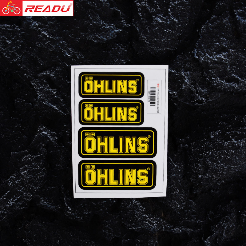 readu stickers bicycle stickers front fork rear bile shock-absorbing stickers decorate Olins ohlins shock absorber stickers