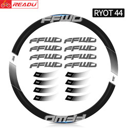 도로 자전거 스티커 새로운 스타일 FFWD RYOT 44 륜 조립 스티커 자동차 링 카본 링 장식 스티커 자전거 스티커
