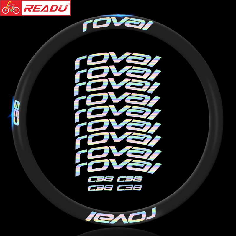 Road wheel stickerroval C38 Disc brake knife ring wheel wheel sticker C38 wheel group color waterproof