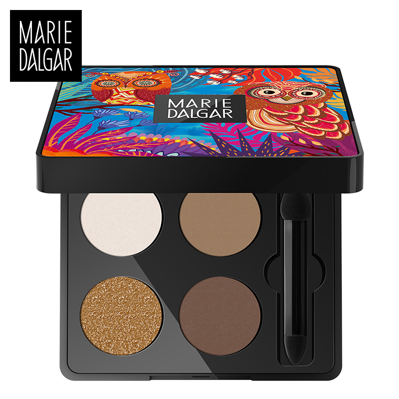 Mary dei Jianyuan Colourful Four-color Eyed Shadow 4-color Lazy Eye Shadow Naked makeup lasting without fainting and shaking