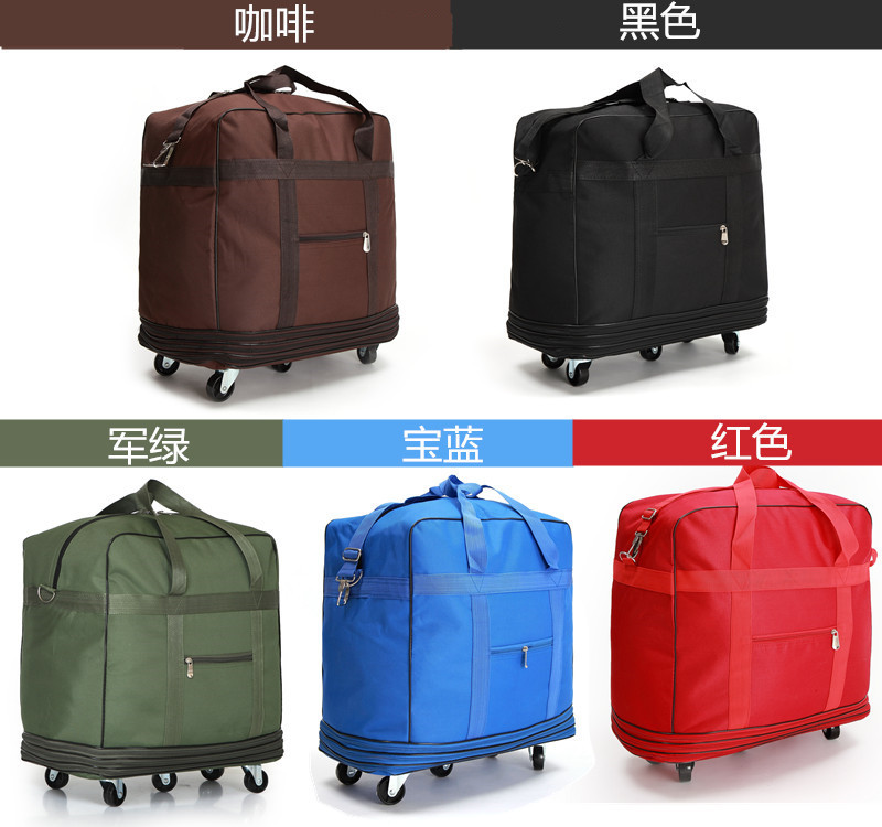 Ultralight 158 ​​Gói hàng không khí Bánh xe đa năng Di chuyển ra nước ngoài Du học Gấp Túi hành lý Túi du lịch Túi hành lý - Túi du lịch túi du lịch lv nữ