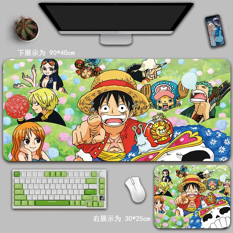 Коврик для мыши One Piece супер большой, Salon Ruf, аниме-игра офисный коврик для стола 2D