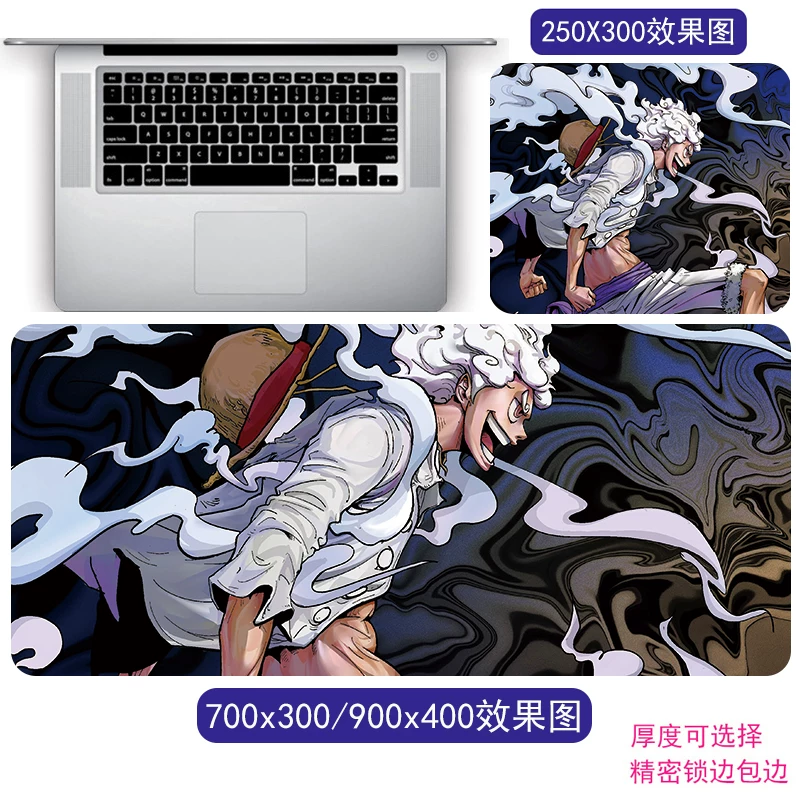 Коврик для мыши One Piece супер большой, Salon Ruf, аниме-игра офисный коврик для стола 2D