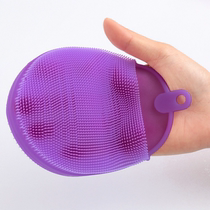 Food grade silicone rag absorbent thickened dish towel non-stick Oil Brush bowl cloth kitchen household scrub non-stick oil