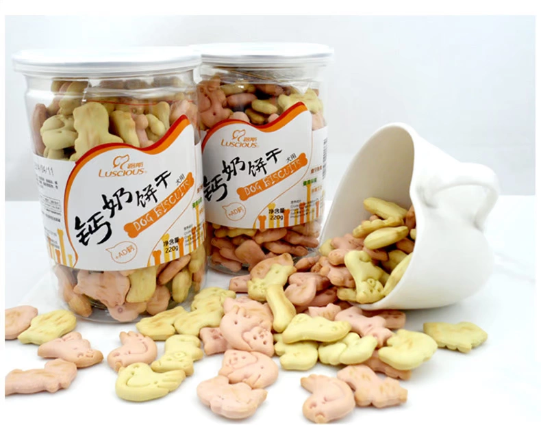 Lusi dog biscuits 220g pet Phần thưởng huấn luyện Teddy ngoài việc bị hôi miệng chó con mol mol đồ ăn nhẹ chó