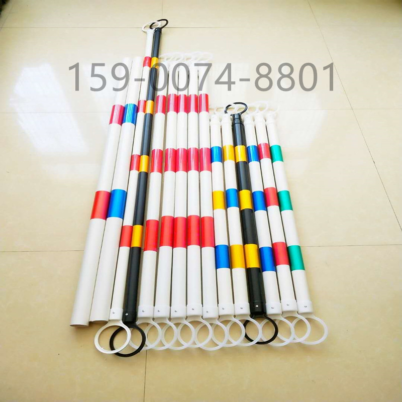 Red White Water Horse Connected Lever Road Cone Telescopic Rod Premium PVC Black Yellow Reflective Warning Rod Plastic Ringer Isolation Bar