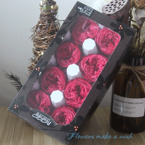 Japan Land Farm Austin Eternal Flower Rose Red Core Black Side 4-5cm Special Clearance Valentines Day