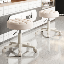 Beauty salon stool pulley rotating lifting stool large work stool manicure round stool barber shop swivel chair hair salon dedicated