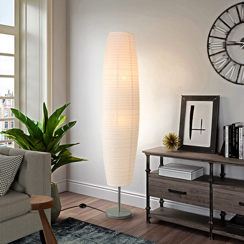 Three-section pot belly paper floor paper lamp shape design atmosphere lighting simple Japanese style Nordic Chinese style