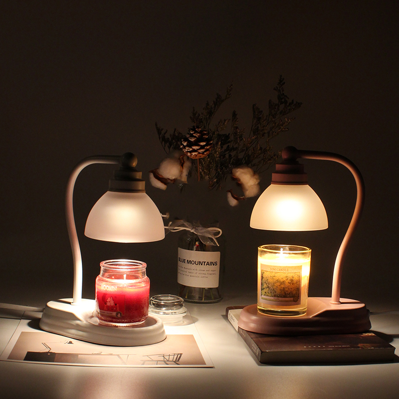Aurora fragrance lamp Creative bedroom bed lamp Simple romantic household candle lamp melting wax