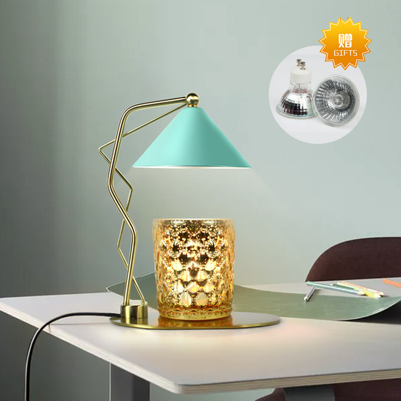 Metal cross candle melt wax lamp Nordic Marka green dimming thermoregulation table light bedroom Sleeping Little Night Light