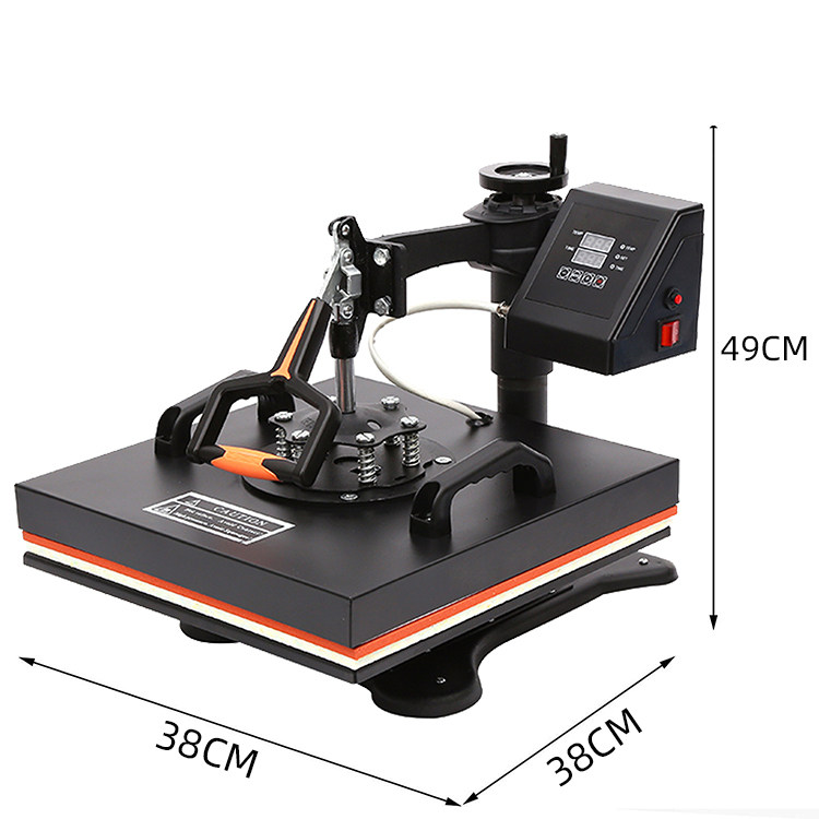 High pressure flat plate 38*38 thermal transfer T-shirt hot stamping machine Transfer thermal transfer machine Hot drilling machine DIY machine Transfer machine