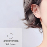 Серьги, серебро 925 пробы, 6mm