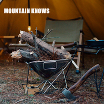 Coleman outdoor burning table Japanese folding stainless steel Field Grill portable thickened grill bonfire stove