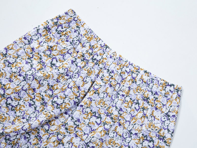 Phụ nữ pyjama trung niên và già mùa hè quần mỏng mảnh đơn cộng với phân bón XL cotton cotton cũ quần nhà phụ nữ mùa xuân và mùa thu quần vải nam