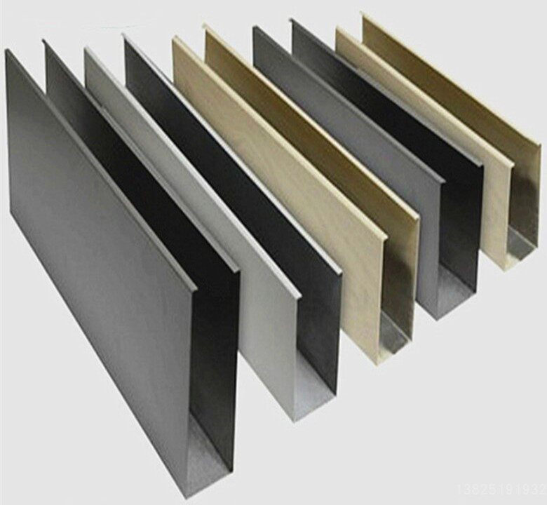 Futen wood grain baking varnish aluminium alloy U type ceiling aluminium square pipe groove aluminium square pipe profile ceiling material-Taobao