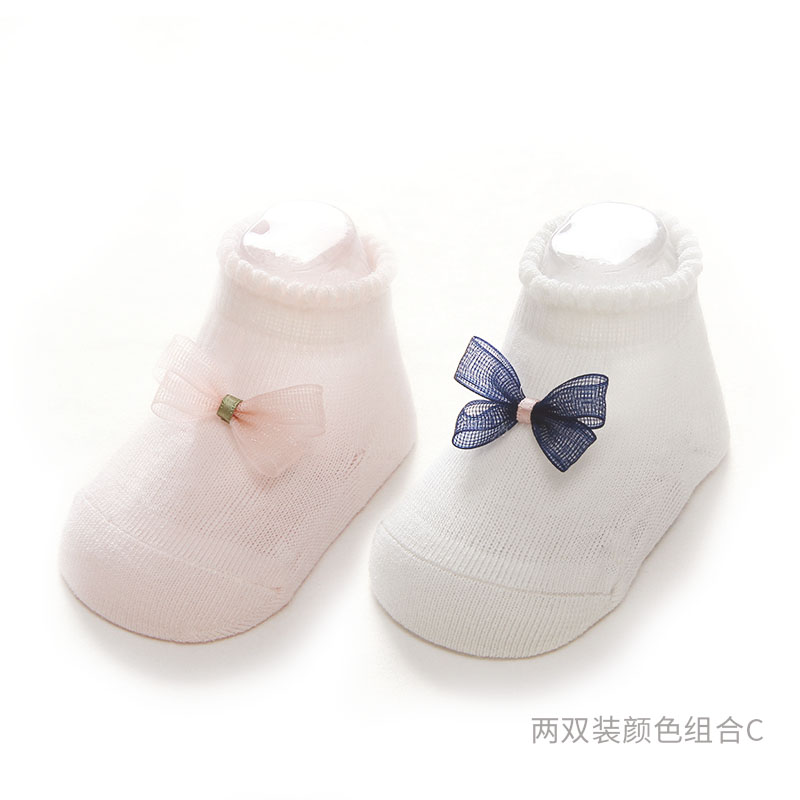 Moor Castle Baby Socks Summer Thin sơ sinh Hollow Socks bé Lưới Loose Socks tinh khiết bông Breathable.