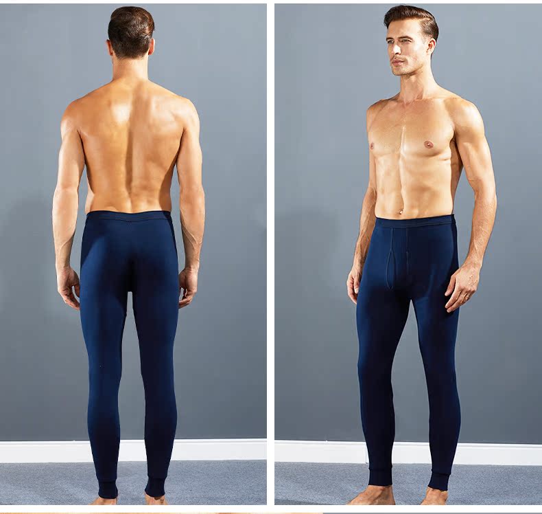 2 quần nam mùa thu quần nam cotton len phần mỏng lỏng ấm quần quần legging mùa thu và quần đơn quần tất nữ dẫm gót