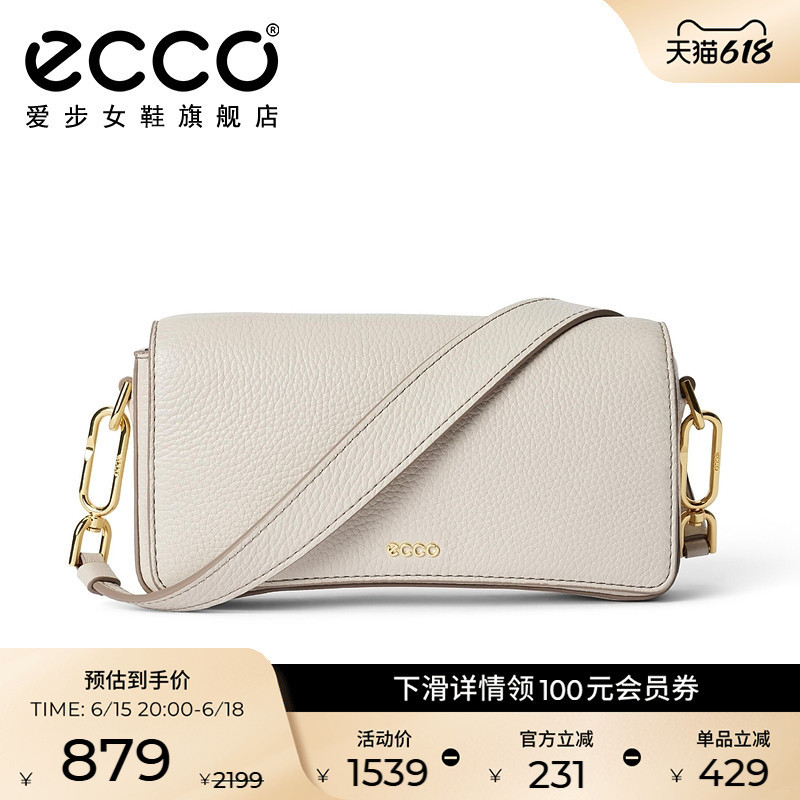 Ecco Women's Shoulder Bag, Genuine Leather Crossbody Bag, Lightweight Handbag, Small Square Bag 9108000 Ecco Women's Shoulder Bag, Genuine Leather Crossbody Bag, Lightweight Handbag, Small Square Bag 9108000