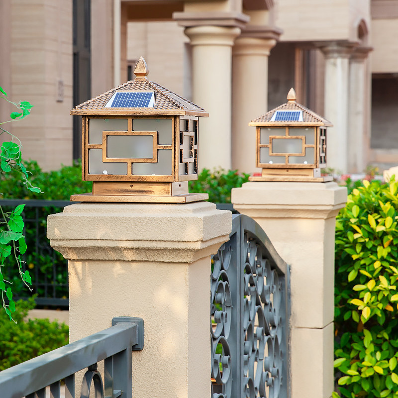 đèn trụ cổng năng lượng mặt trời giá rẻ Đèn năng lượng mặt trời cột ngoài trời đèn hàng rào đèn tường biệt thự ngoài trời cổng cột đèn cổng cột đèn đèn tường sân vườn chống thấm nước đèn trụ cổng năng lượng đèn trụ cổng tròn năng lượng mặt trời