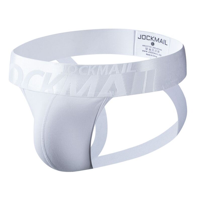 Jockstrap Men's Thong Sexy Double Thong Pure Cotton Sweat-Absorbent Underwear Butt-Lifting Backless Fitness Squat Jockstrap Men's Thong Sexy Double Thong Pure Cotton Sweat-Absorbent Underwear Butt-Lifting Backless Fitness Squat