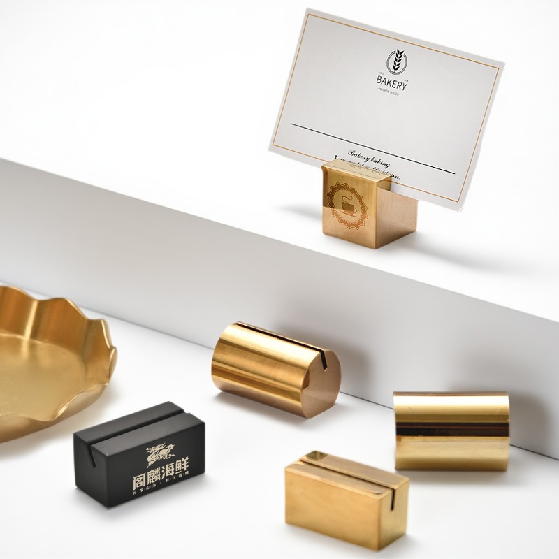 Твердый настольный держатель для карт из нержавеющей стали, коммерческая карточка для обеденного стола в отеле, держатель для визитных карточек, держатель для отображения карточек в кафетерии