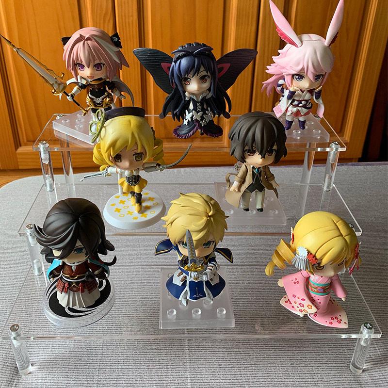 Model blind box acrylic display shelf Ladder Containing Layer Shelf Doll Bubble Mater Toy Car Model Exhibition Shelf Customized