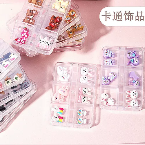 Мультяшный смешанный маленький аксессуар для маникюра