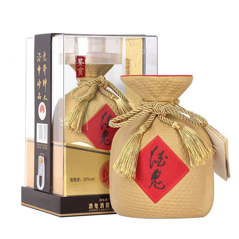国产白酒酒鬼酒52度鉴赏透明盒装馥郁香型白酒500ml优级粮食酒评价- 淘宝网
