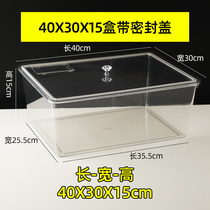 Hot Sell Supermarket Candy Display Case Food Box Transparent Plastic Ice Tray Thickened Rectangular Snack Tray Display Pan