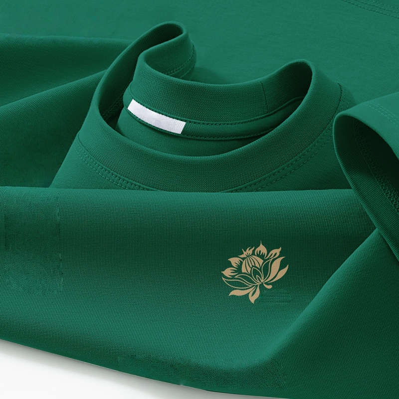 Pure Cotton 2026 Summer New Style Unisex Short-Sleeve T-Shirt, Dark Green, Loose, Casual, Trendy Printed Top, Unisex Base Layer Pure Cotton 2026 Summer New Style Unisex Short-Sleeve T-Shirt, Dark Green, Loose, Casual, Trendy Printed Top, Unisex Base Layer
